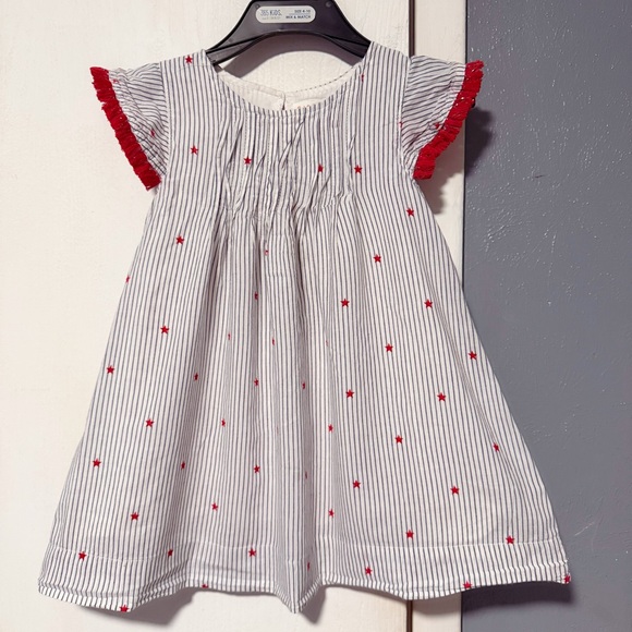 Cat & Jack Striped Toddler Girls Dress - Picture 1 of 6